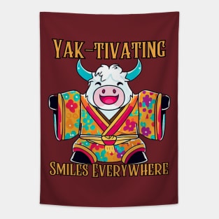 Yak-tivating smiles everywhere Tapestry