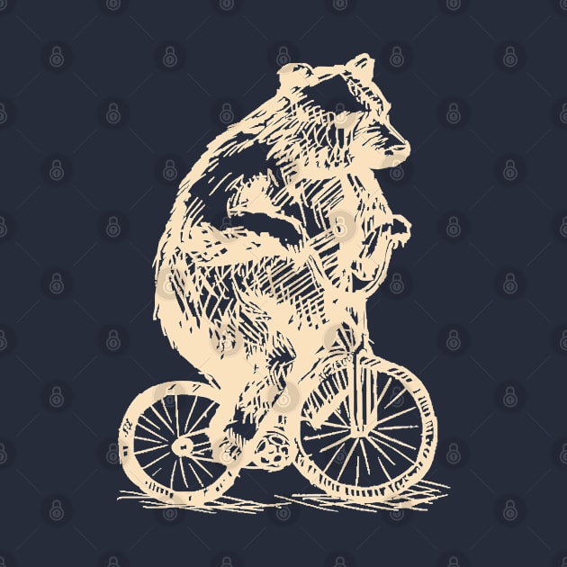 Cycling Bear by Urbanic