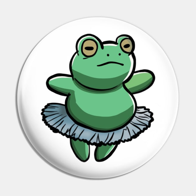 Frog Ballerina Pin by FallenClock