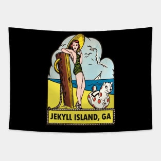 Jekyll Island Georgia Vintage Tapestry