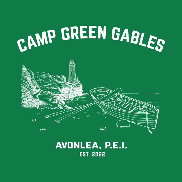 Camp Green Gables Lighthouse Shirt by loudscape