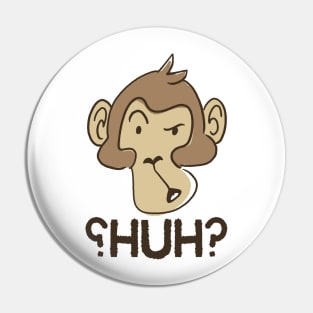 Confused Monkey Pin