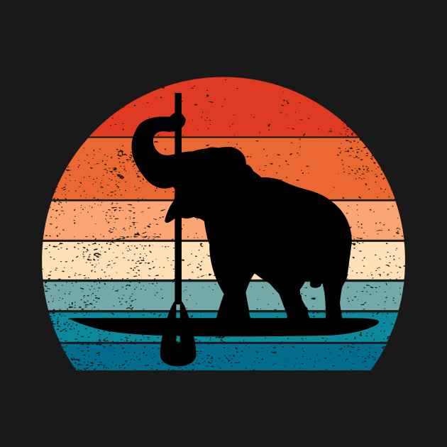 Paddleboard Sup and Elephant by MARKBAY Shop