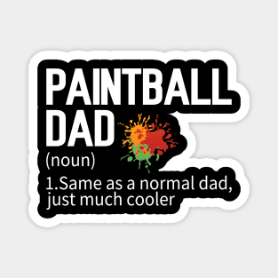 Funny Paintball Dad Definition Paintballing Magnet