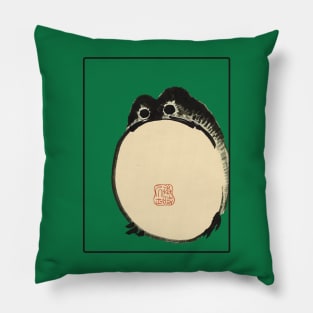 Matsumoto Hoji Grumpy frog toad Pillow