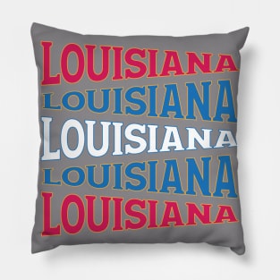 NATIONAL TEXT ART LOUISANA Pillow