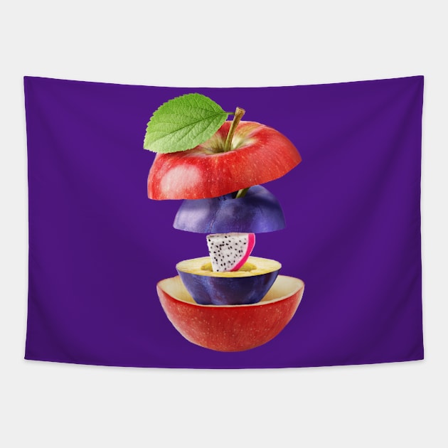 Apple Plum Passion Fruit Gifts Vegetarian Tapestry by BetterManufaktur
