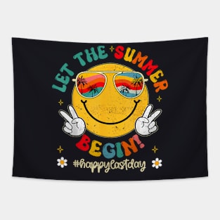 Last Day Of School Teacher Kids Let The Summer Begin Tapestry