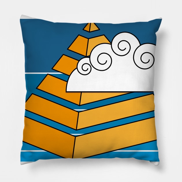 Egyptian pyramid Pillow by KenoArt