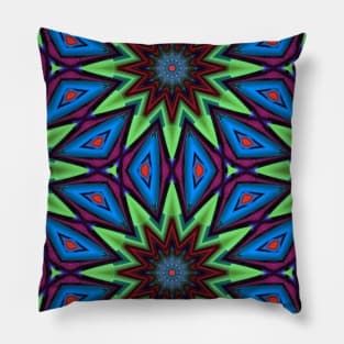 Green Starburst Pillow