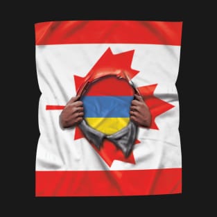 Armenia Flag Canadian Flag Ripped - Gift for Armenian From Armenia T-Shirt