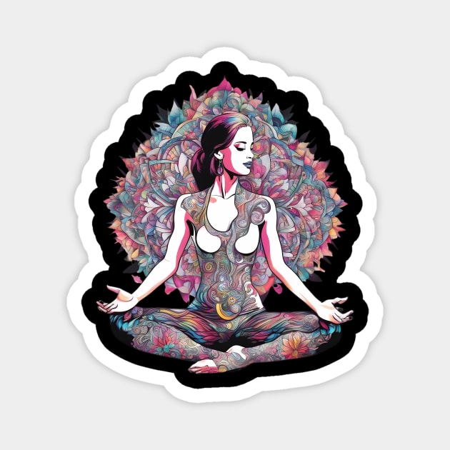 Vinyasa Yoga Magnet by animegirlnft