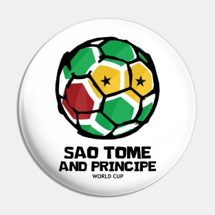 Sao Tome and Principe Football Country Flag Pin