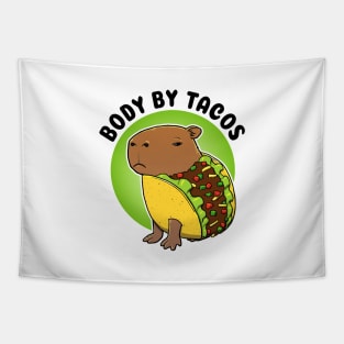 Body by tacos Capybara Taco Tapestry