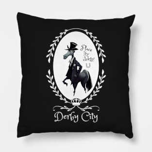 Derby City Collection: Place Your Bets 3 (Black) Pillow