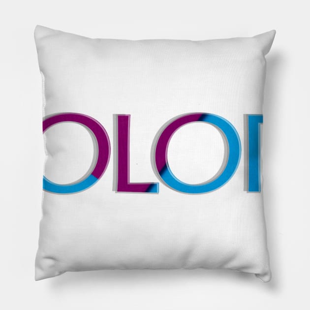 colors Pillow by afternoontees