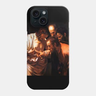 High Resolution Caravaggio The Incredulity of Saint Thomas Phone Case