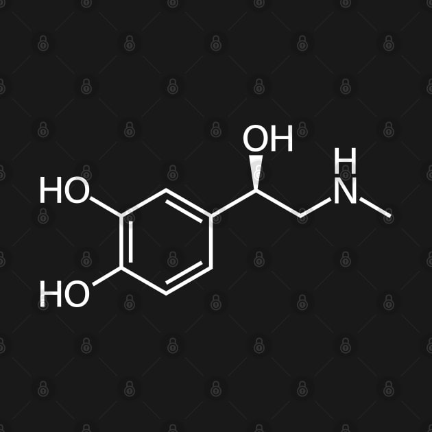 Adrenaline/Epinephrine Chemistry Molecule Structure by ScienceCorner