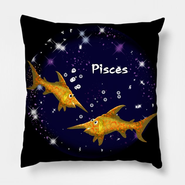 Pisces Pillow by maryglu