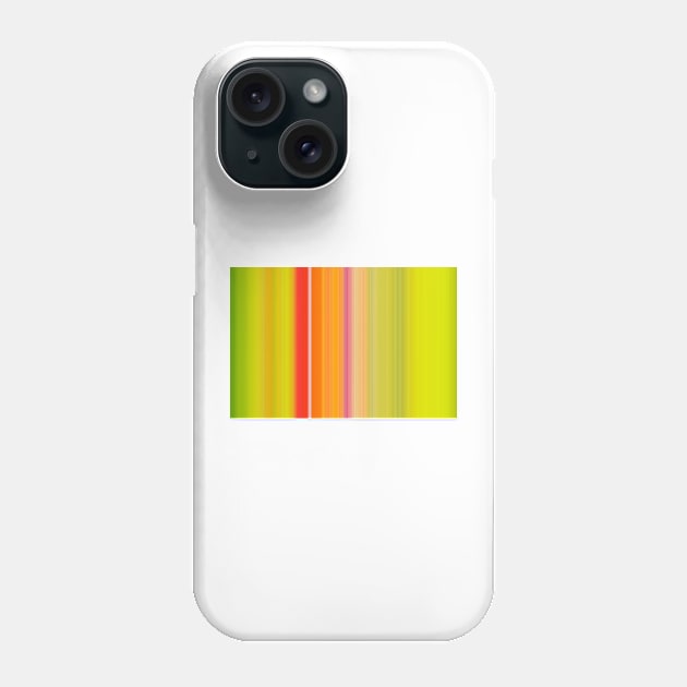 Lime Green Orange Stripes Phone Case by heidiannemorris