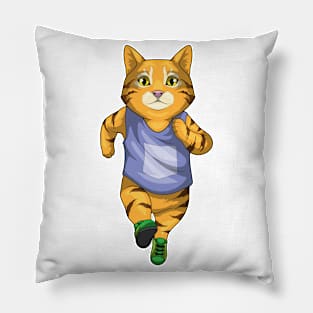 Cat Runner Running Sports Pillow