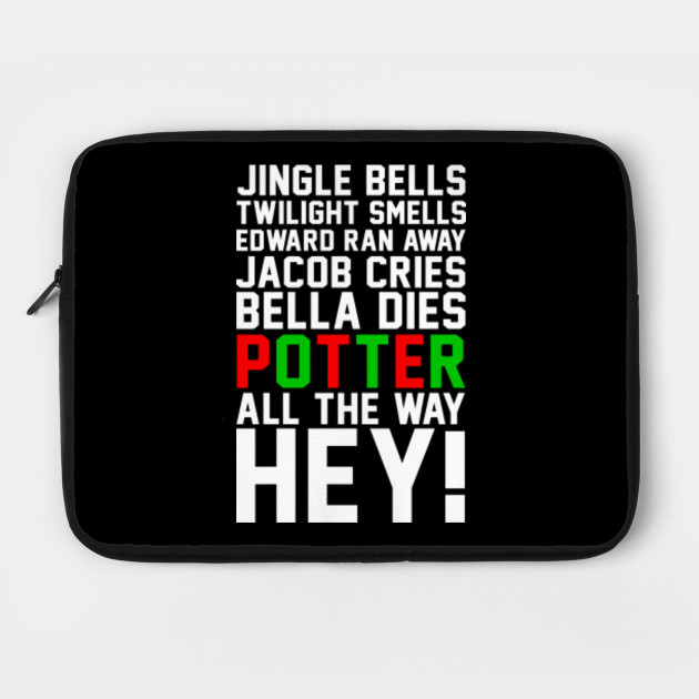 Harry Potter Jingle Bells Twilight Smells Christmas Swag Harry Potter Laptop Case Teepublic