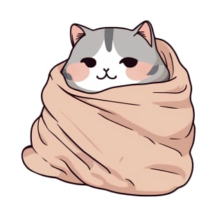 Cute cat in a blanket T-Shirt