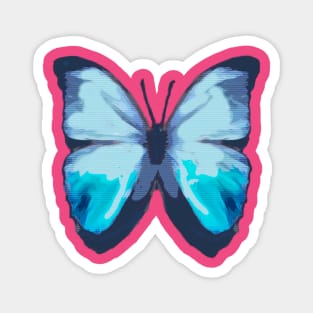 Blue Butterfly Magnet