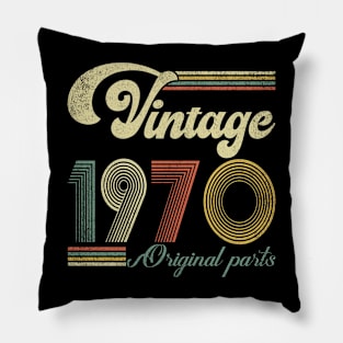 Retro Vintage 1970 54th Birthday Gift Men Women 54 Years Old Pillow