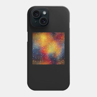 Watercolor Christmas Colors and Snow Phone Case