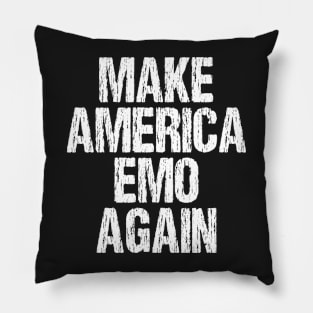 Make America Emo Again Funny Music Pillow