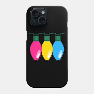 Pansexual Pride Christmas Lights Phone Case