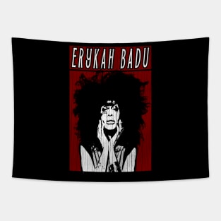 Vintage Retro Erykah Badu Tapestry