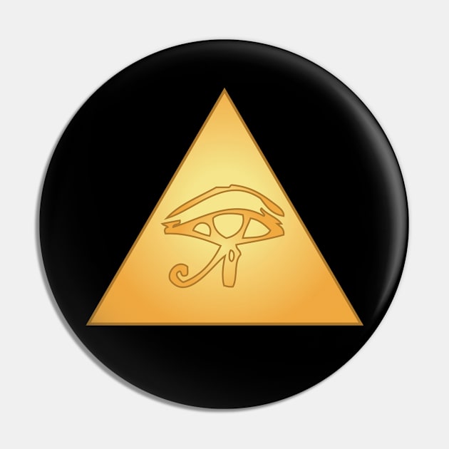 All Seeing Eye / Eye of Horus Pin by PhantomLiving