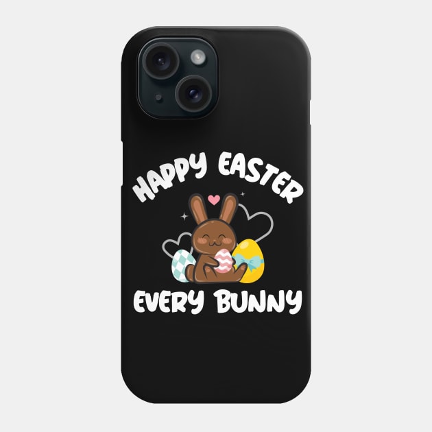 Happy Easter Every Bunny Funny Phone Case by Mothtopia