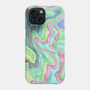 Pastel Melting Swirl Colorful Tie Dye Phone Case