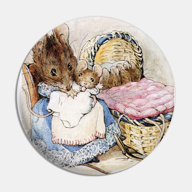 Beatrix Potter Mouse Pin by tfortwo