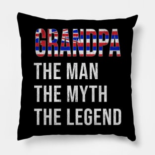 Grand Father Hawaiian Grandpa The Man The Myth The Legend - Gift for Hawaiian Dad With Roots From  Hawaii Pillow