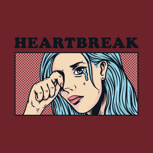 vintage retro girl hearthbreak by xxxbomb