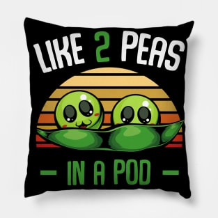 Peas - Like 2 Peas In A Pod - Cute Vegetable Pillow