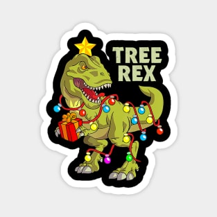 Christmas Dinosaur Kids Boys Men Christmas Lights Tree Rex Magnet