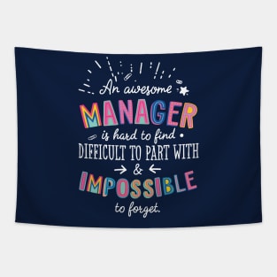 An awesome Manager Gift Idea - Impossible to Forget Quote Tapestry