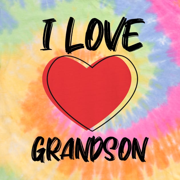 I Love Grandson with Red Heart by A.S1
