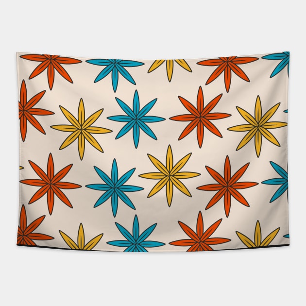 Flower Pattern Background Tapestry by FaelynArt