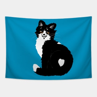 Tuxedo kitty Tapestry