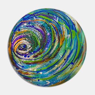 Abstract Tornado Pin