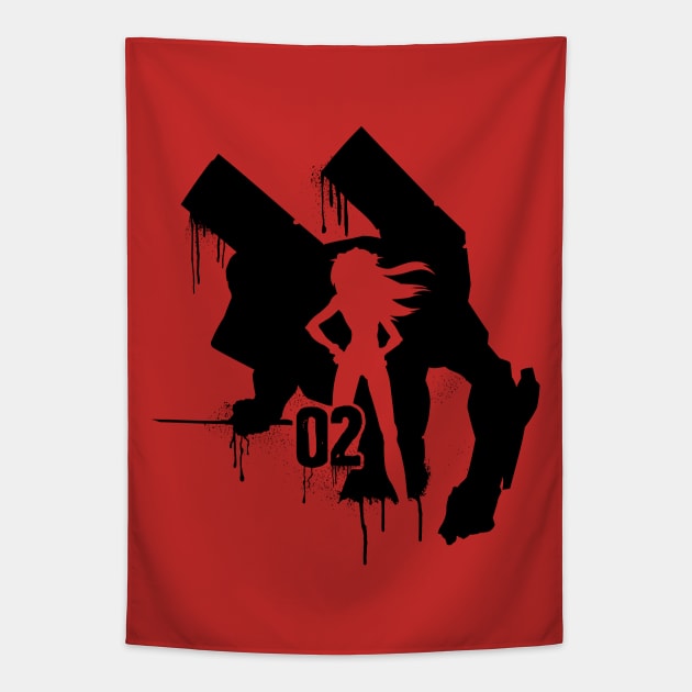 Evangelion Unit 02 Asuka Tapestry by ArtMoore98