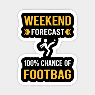 Weekend Forecast Footbag Hacky Sack Sacker Magnet