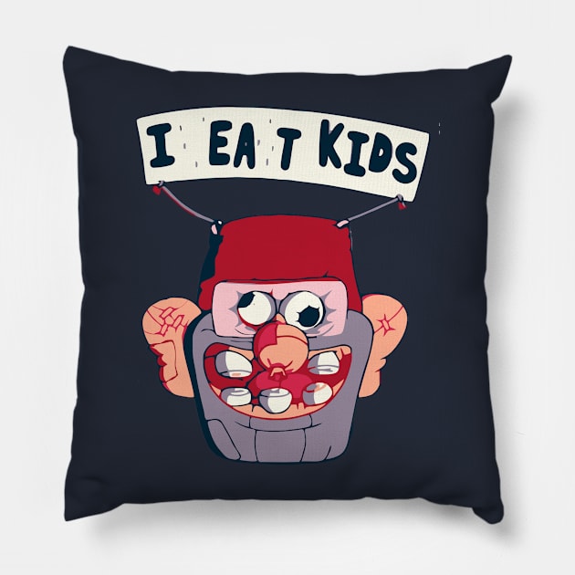 I ea t kids Pillow by Anna Senpai