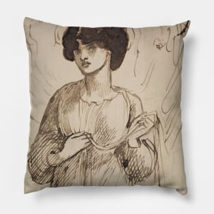 Astarte Syriaca - Figure Study by Dante Gabriel Rossetti Pillow